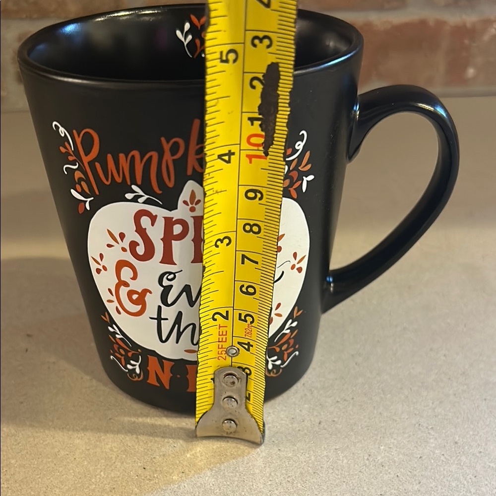 Black and Orange Halloween Fall Autumn Pumpkin Spice Mug - Picture 8 of 9